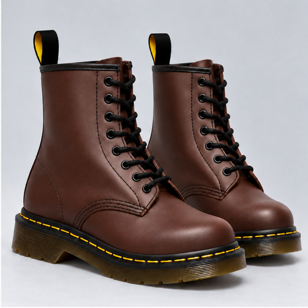 Hattie Lace-Up Ankle Boots - Brown