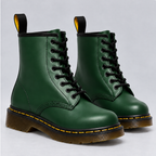 Hattie Lace-Up Ankle Boots - Green