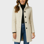 Beatrice Tailored Button Coat