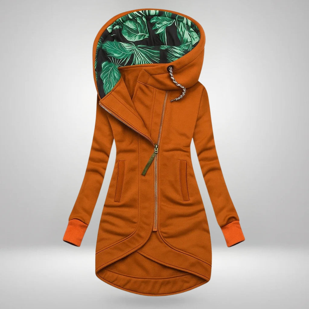 Lena Long Hooded Quilted Coat