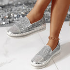 Lumi Glitter Platform Slip-On Sneakers