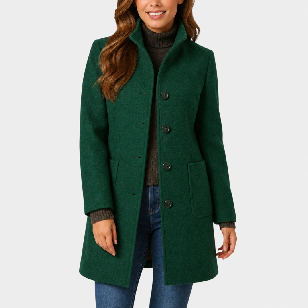 Beatrice Tailored Button Coat