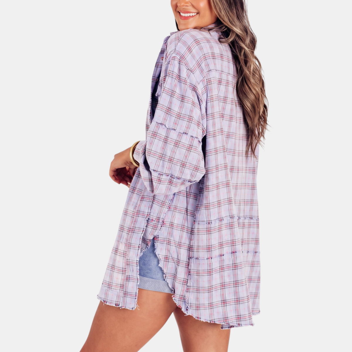 Willow Raw-Hem Flannel Shirt
