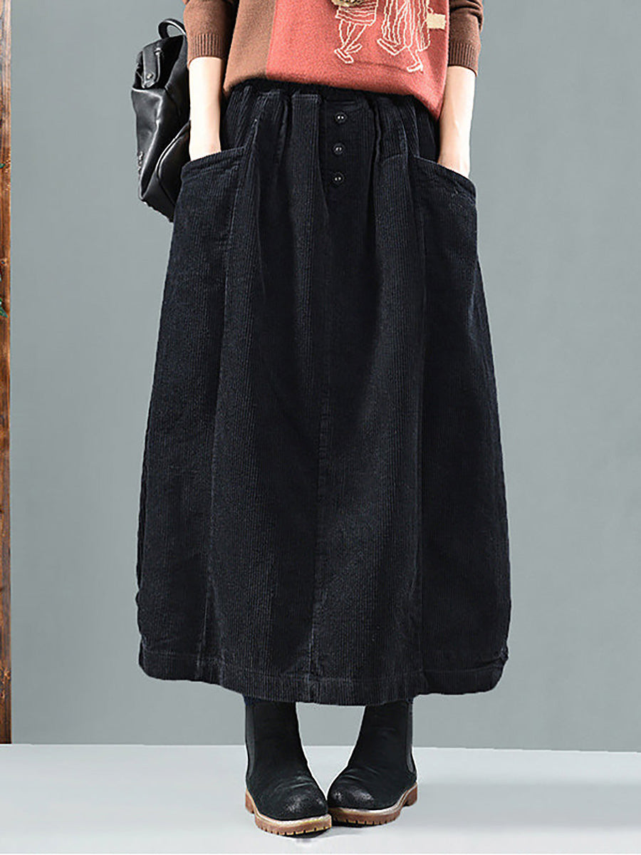 Rosalie Corduroy Midi Skirt