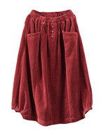Rosalie Corduroy Midi Skirt