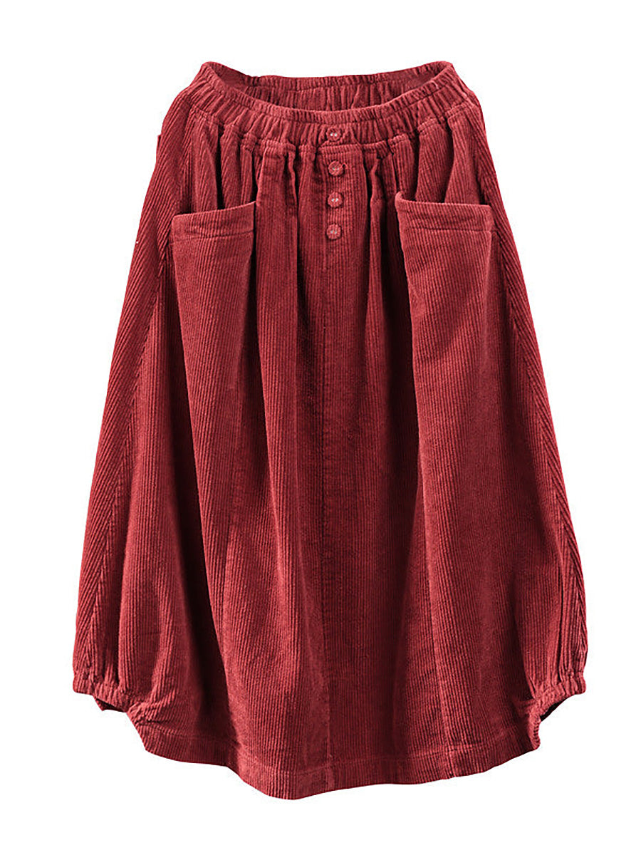 Rosalie Corduroy Midi Skirt