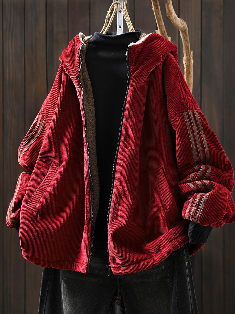 Hazel Hooded Fleece Coat
