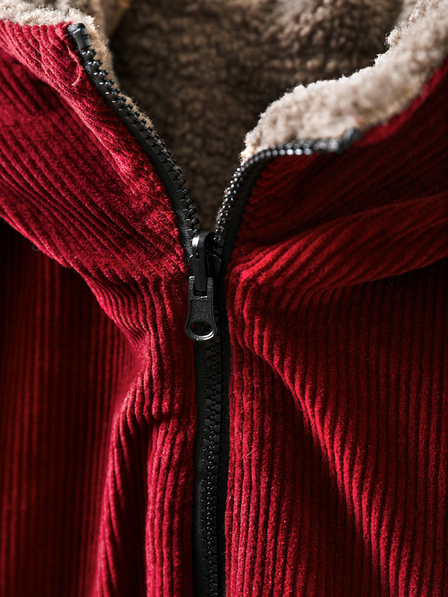 Hazel Hooded Fleece Coat