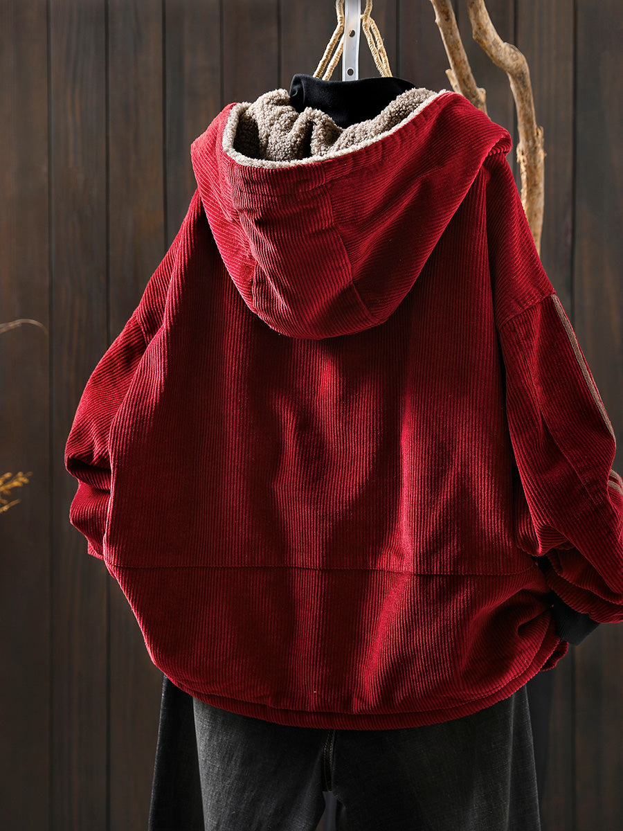 Hazel Hooded Fleece Coat