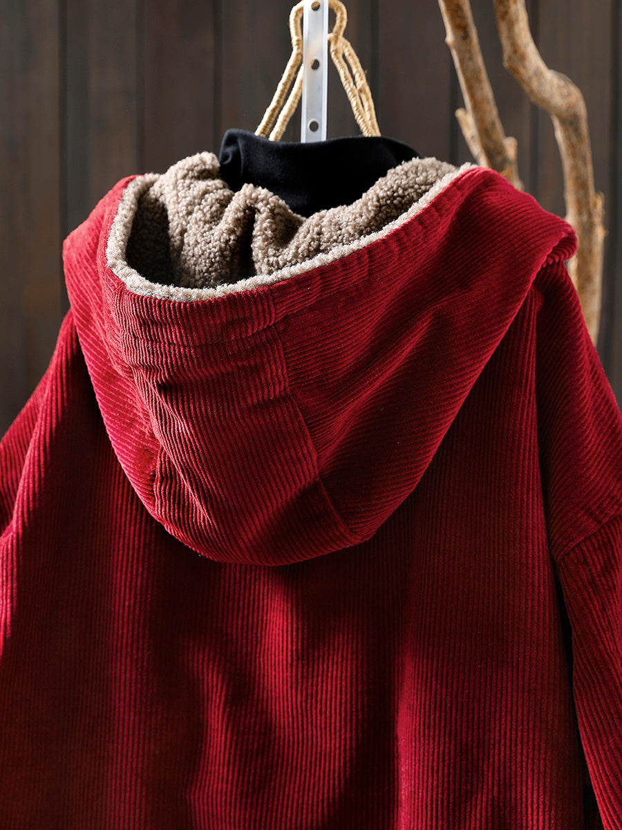Hazel Hooded Fleece Coat
