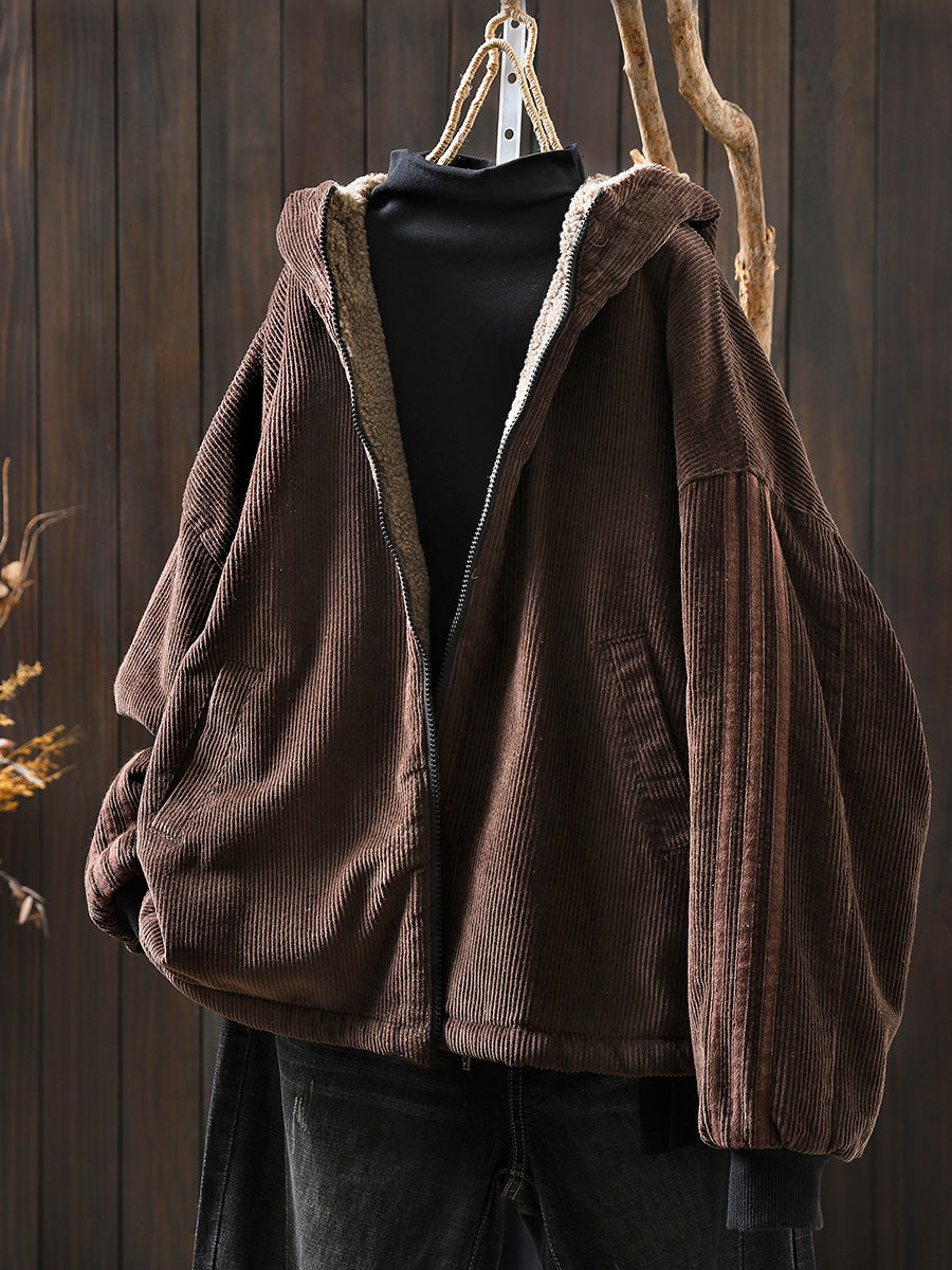 Hazel Hooded Fleece Coat