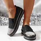 Lumi Glitter Platform Slip-On Sneakers