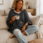 Heidi Hooded Poncho Sweater
