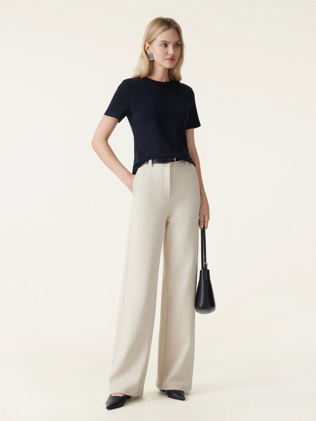 Celeste Tailored Wide-Leg Trousers