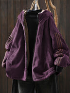 Hazel Hooded Fleece Coat