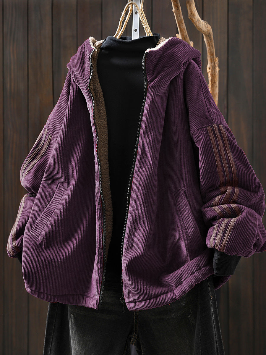 Hazel Hooded Fleece Coat