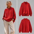 Ruth Mock Neck Knit Sweater