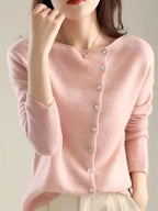 Kayla Classic Crew Neck Cardigan
