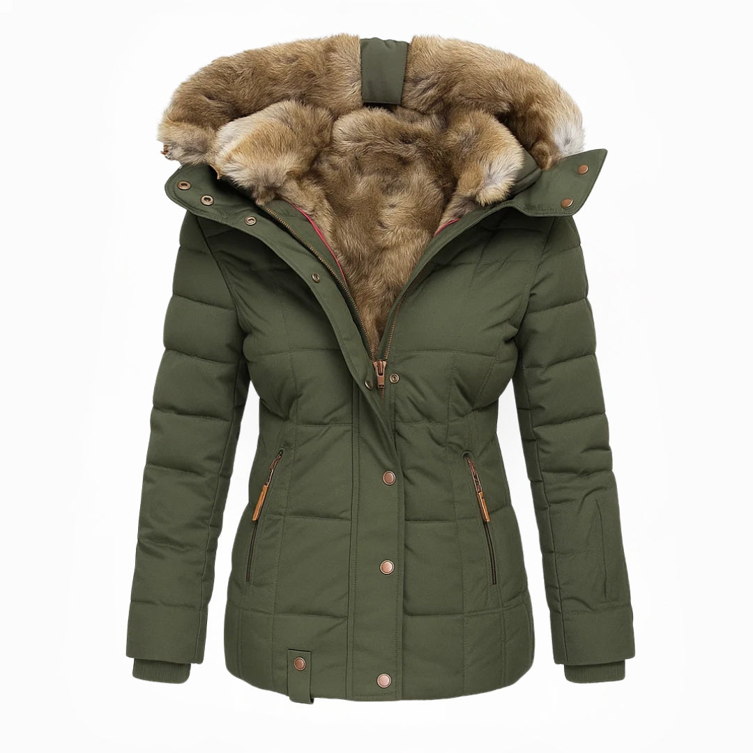 Sloane Hooded Quilted Winter Coat