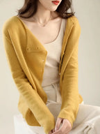 Kayla Classic Crew Neck Cardigan