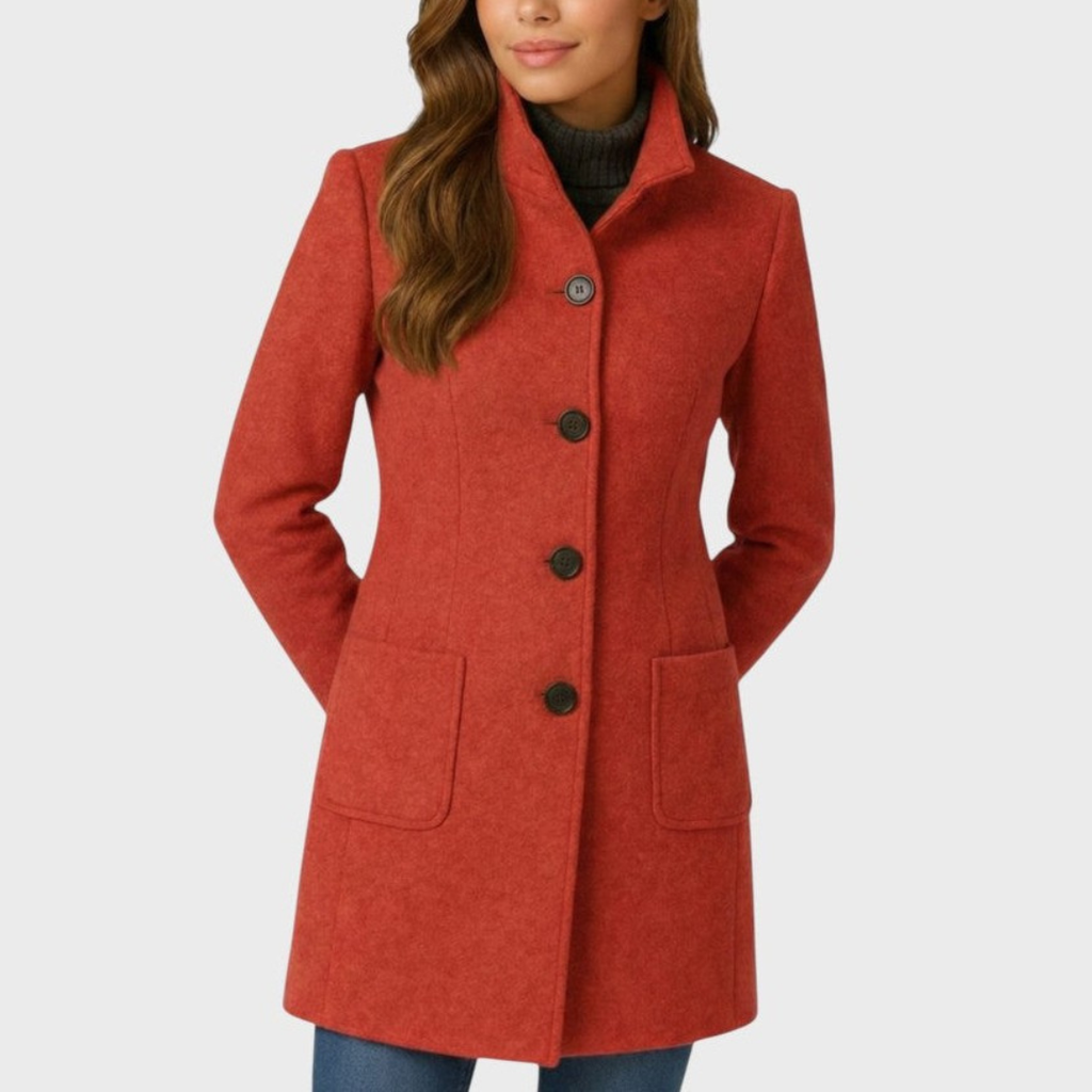 Beatrice Tailored Button Coat