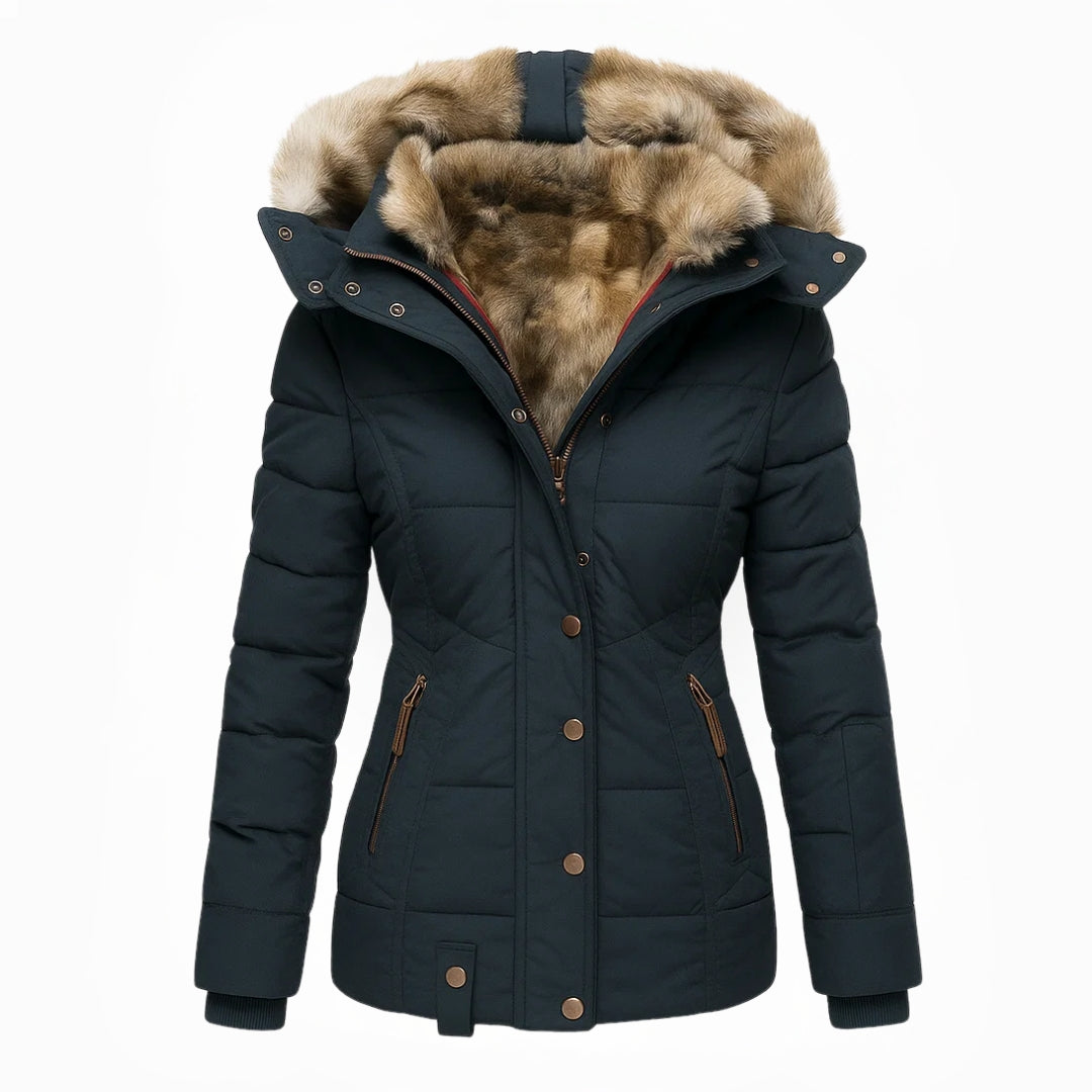 Sloane Hooded Quilted Winter Coat