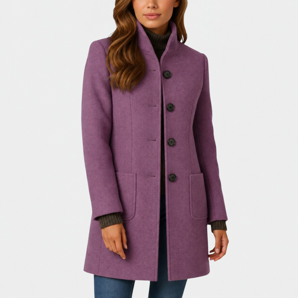 Beatrice Tailored Button Coat