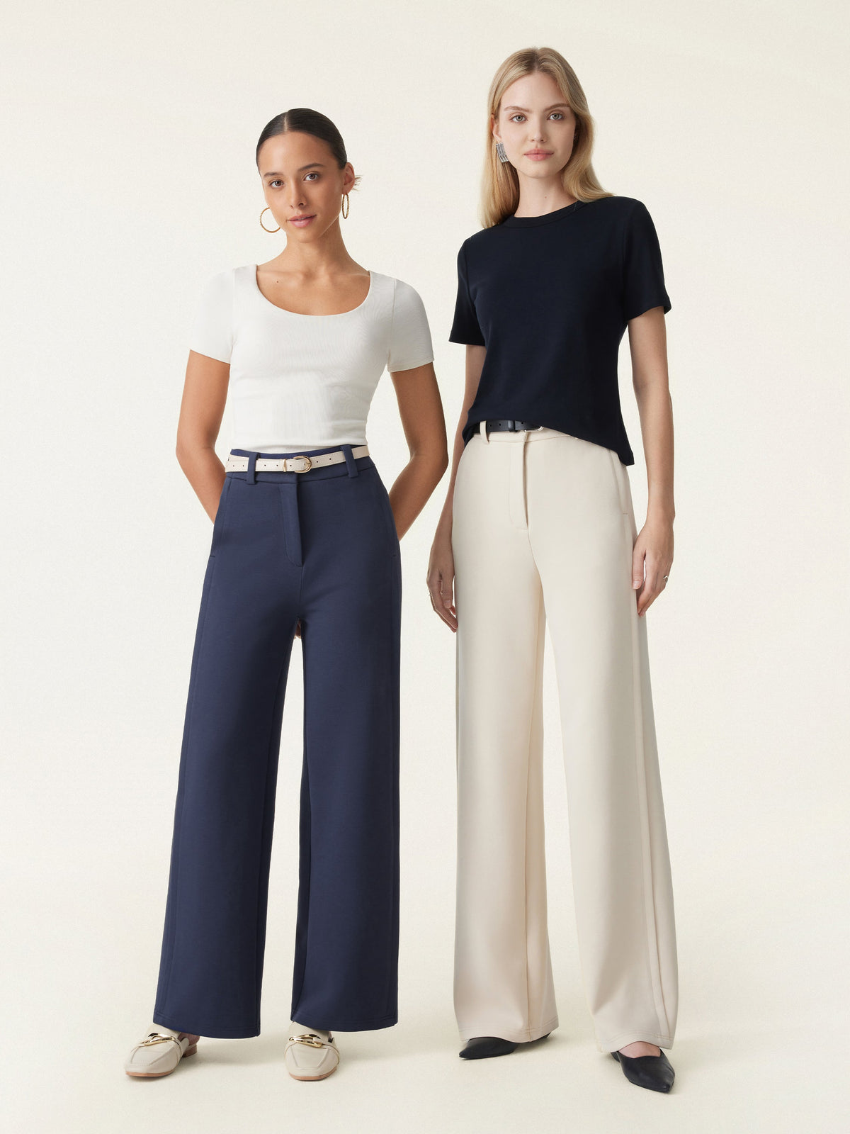 Celeste Tailored Wide-Leg Trousers