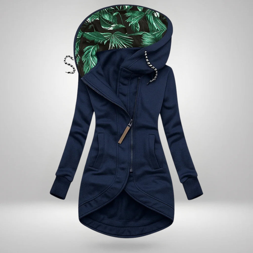 Lena Long Hooded Quilted Coat