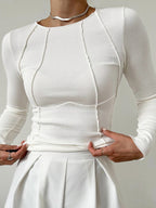 Clara Piping Long Sleeve Top