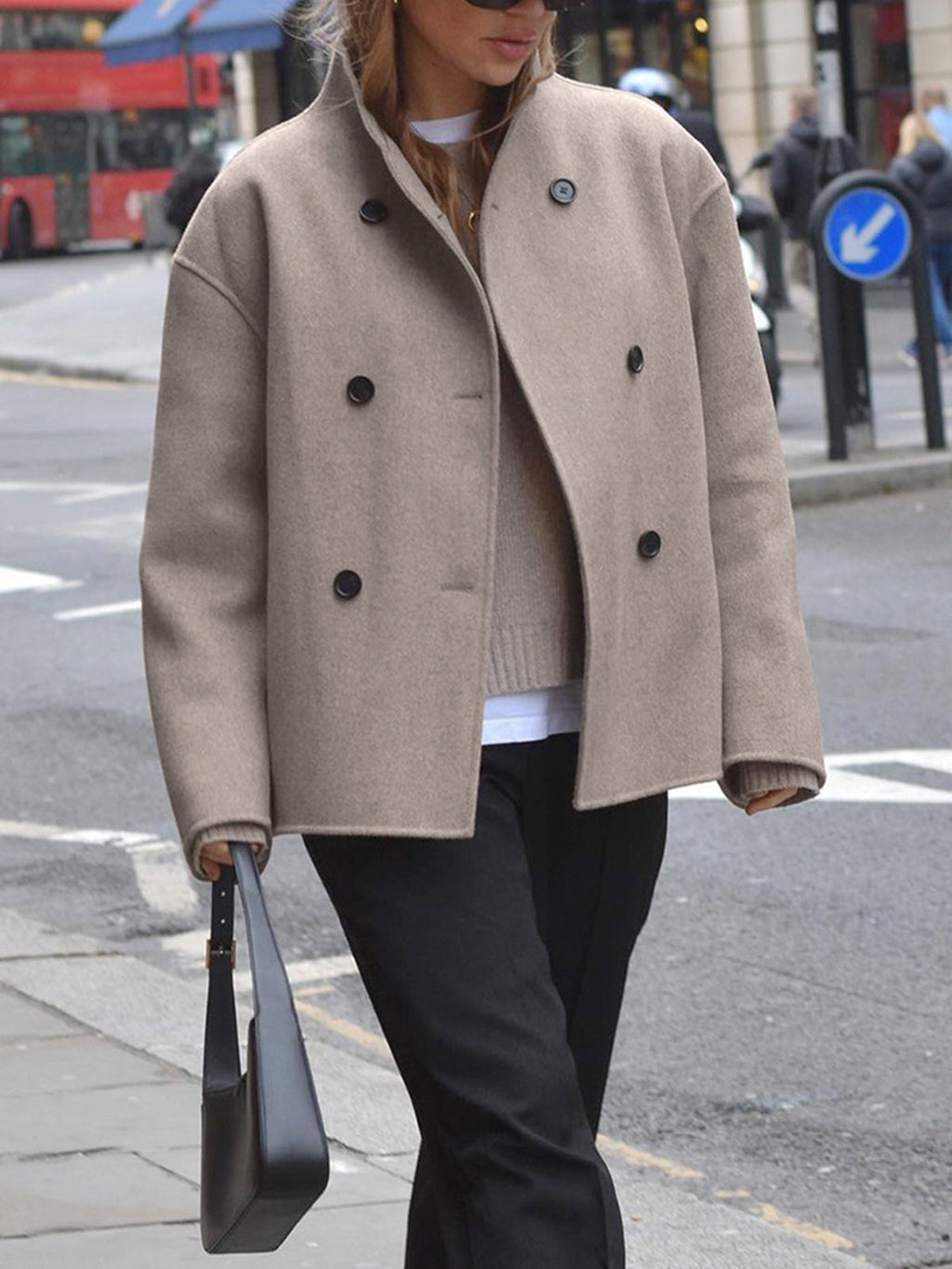 Merel Oversized Button-Down Coat