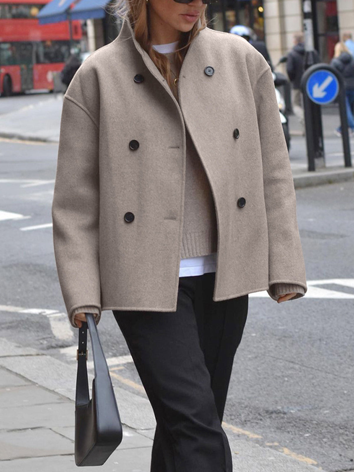 Merel Oversized Button-Down Coat