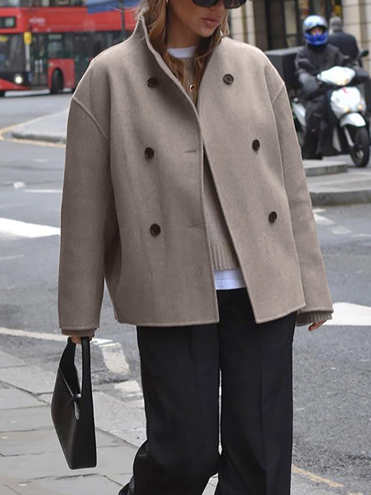 Merel Oversized Button-Down Coat