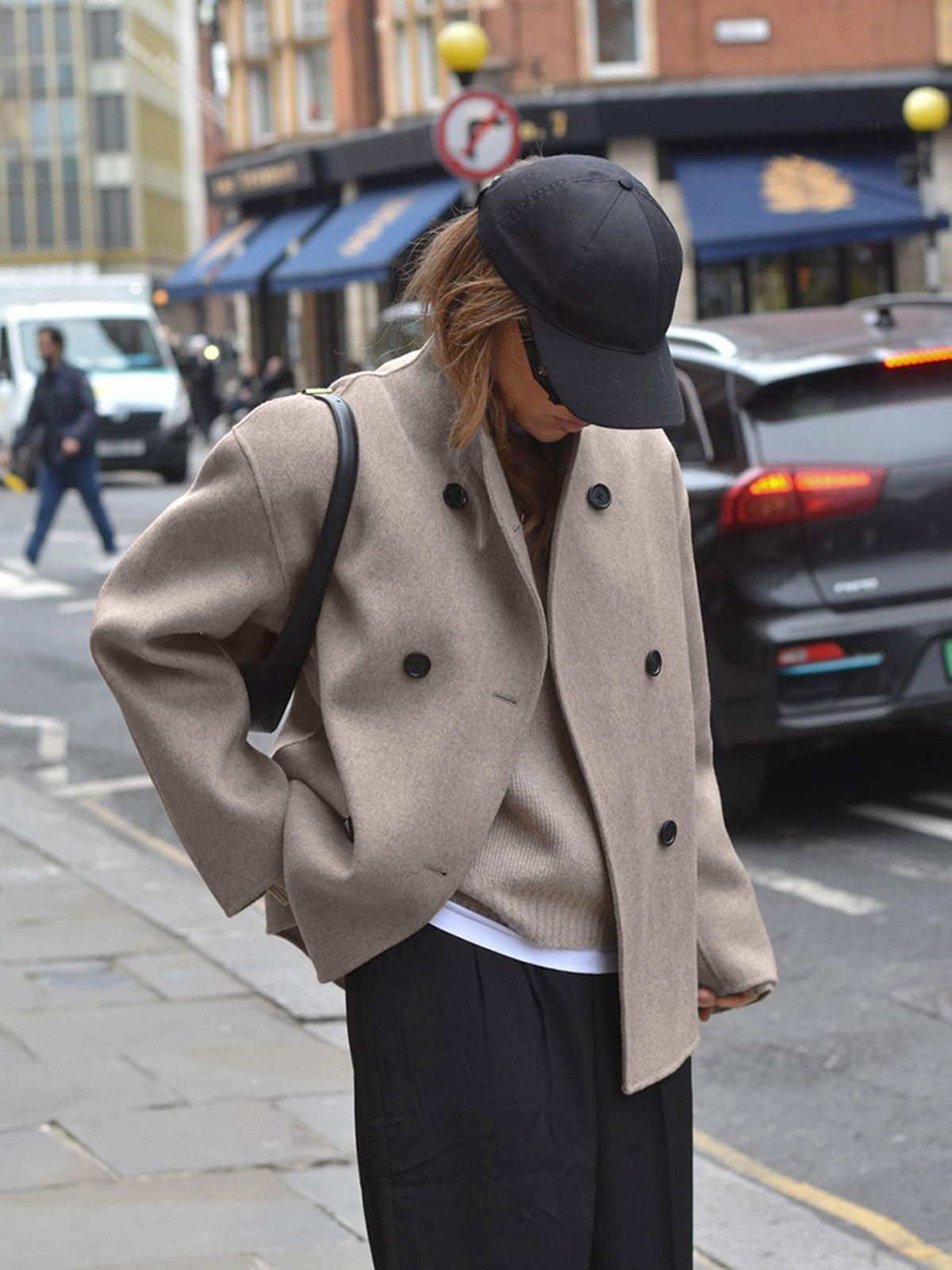 Merel Oversized Button-Down Coat
