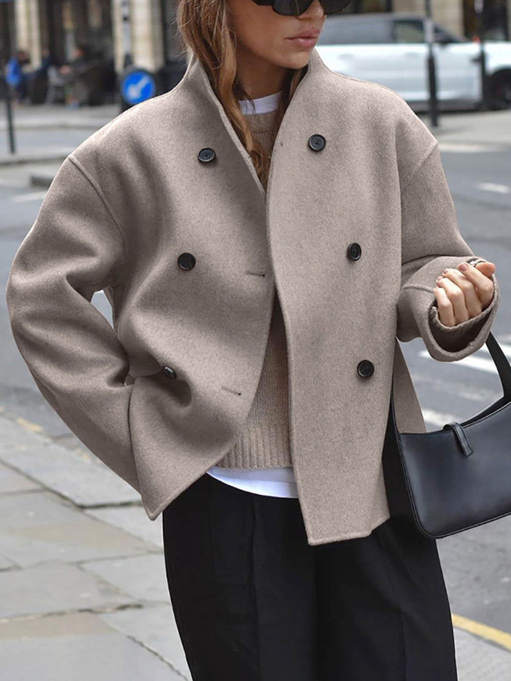 Merel Oversized Button-Down Coat