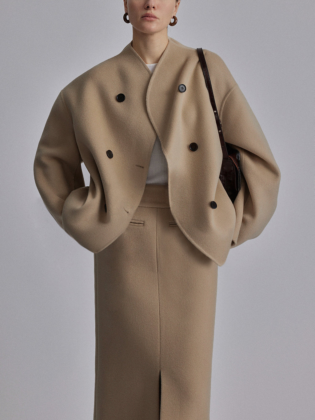 Merel Oversized Button-Down Coat