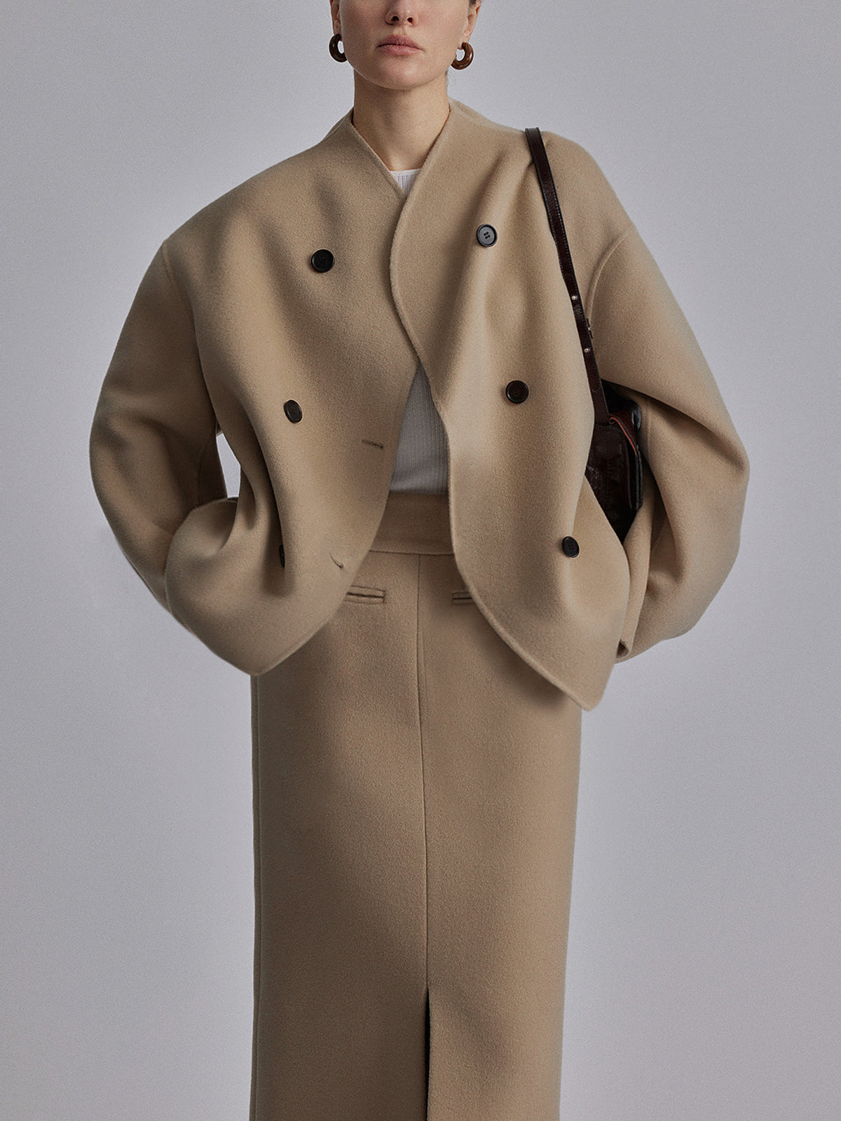 Merel Oversized Button-Down Coat