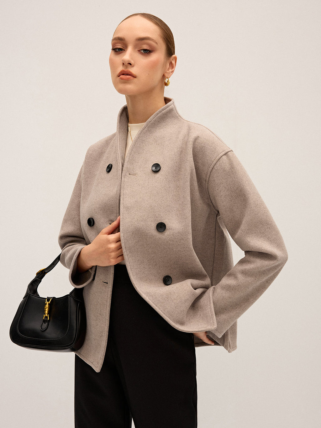 Amélie High-Collar Coat