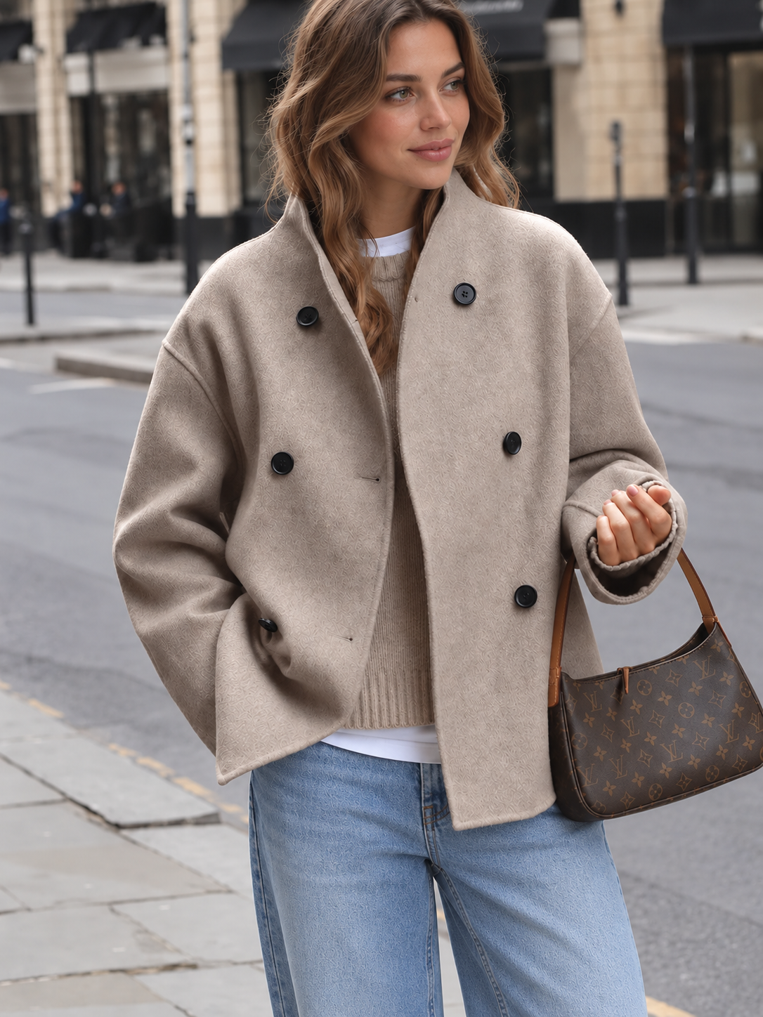 Amélie High-Collar Coat