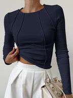 Clara Piping Long Sleeve Top