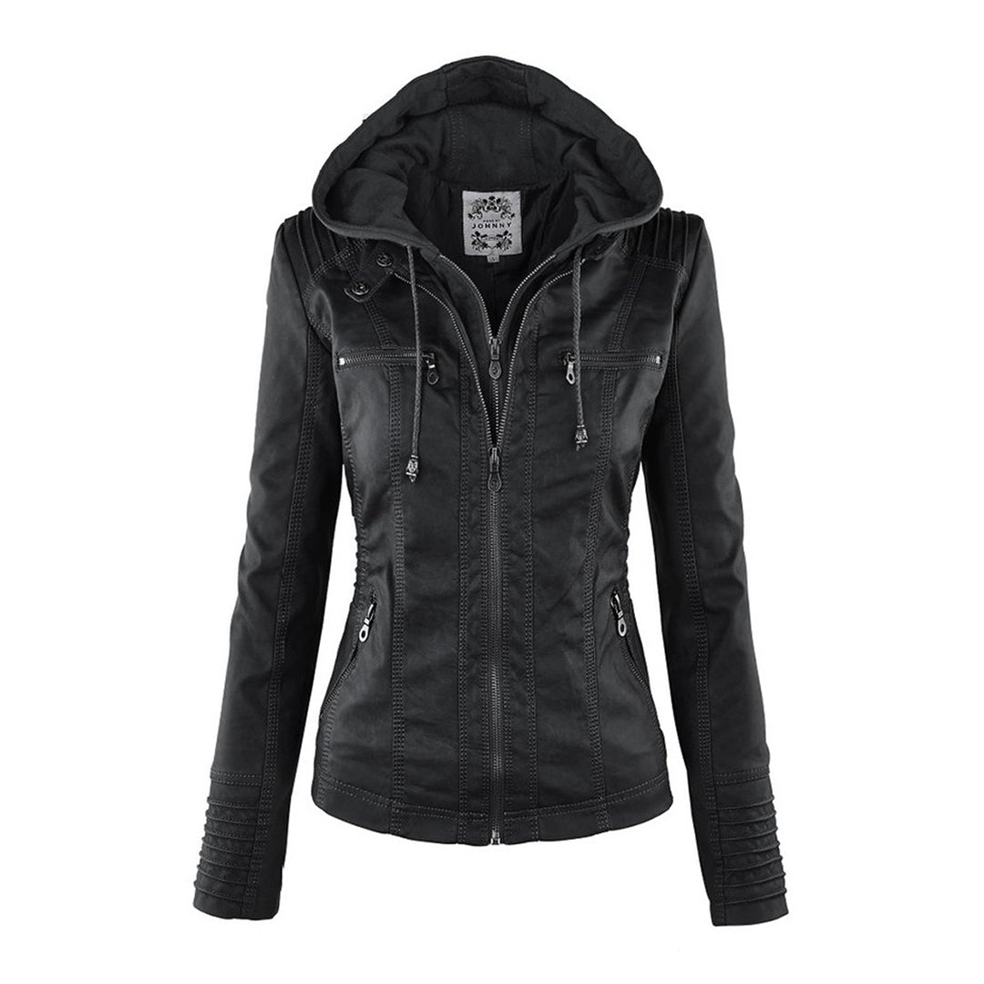 Sybil Hooded Moto Jacket