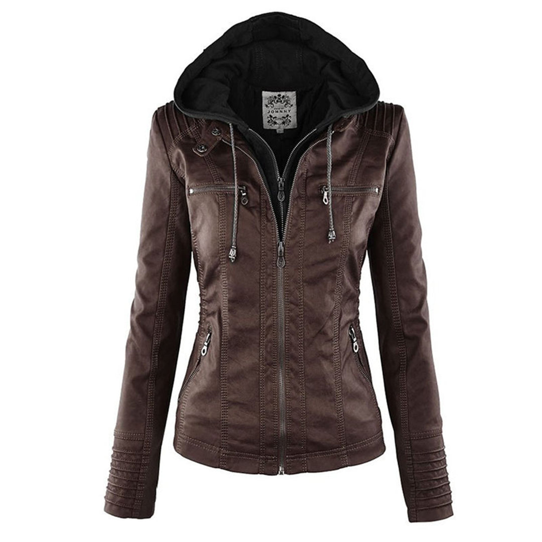 Sybil Hooded Moto Jacket