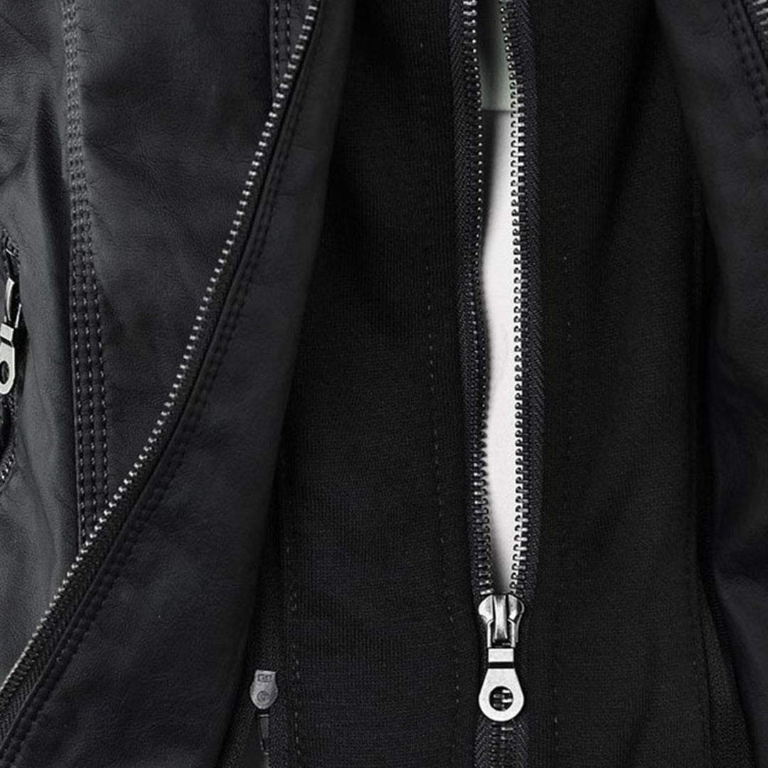 Sybil Hooded Moto Jacket