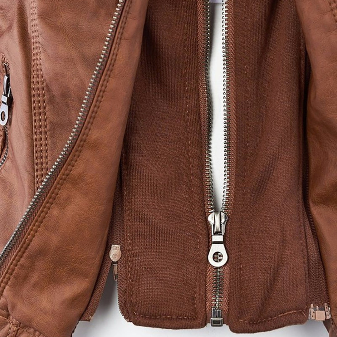 Sybil Hooded Moto Jacket