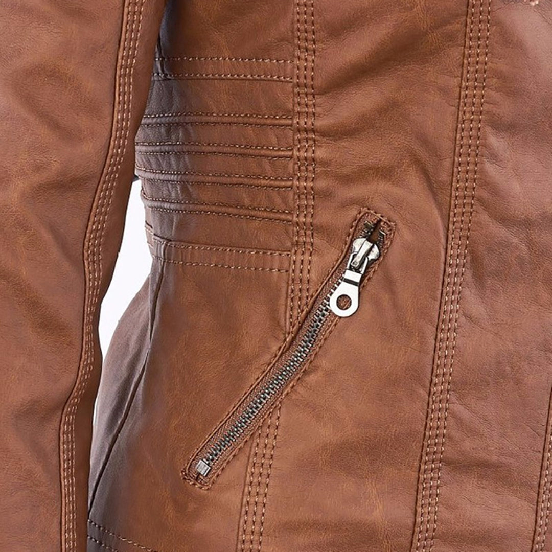 Sybil Hooded Moto Jacket