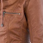 Sybil Hooded Moto Jacket