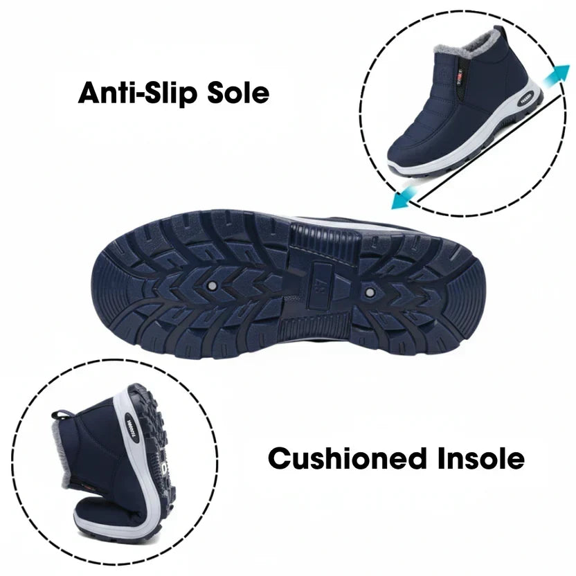 Freya Quilted Waterproof Slip-On Ankle Boots