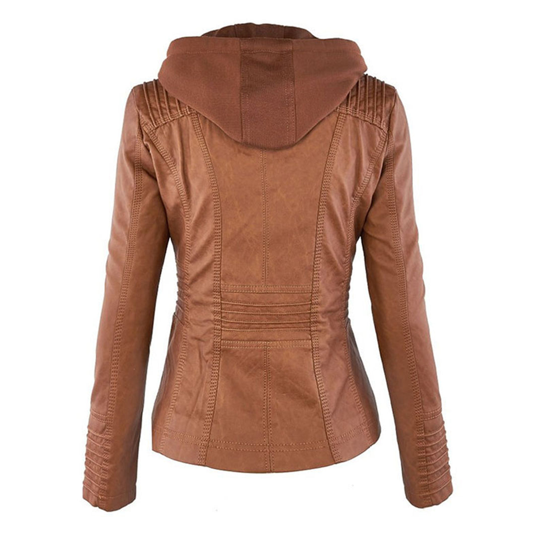 Sybil Hooded Moto Jacket
