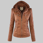 Sybil Hooded Moto Jacket