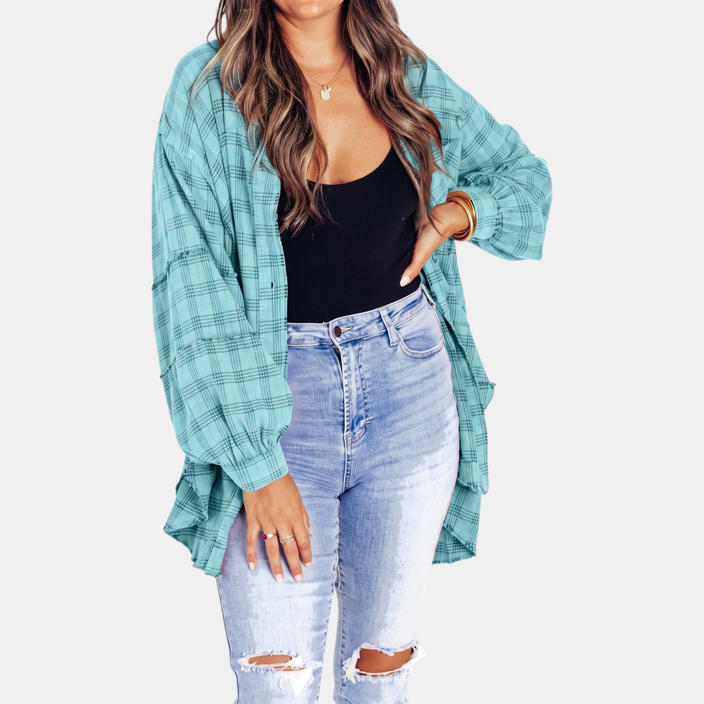 Willow Raw-Hem Flannel Shirt